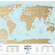 Stírací mapa světa Travel Map Holiday Lagoon
