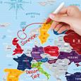 Stírací mapa Evropy Travel Map Silver Europe