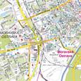 Nástěnná mapa Ostrava velká