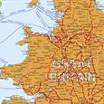 Železniční nástěnná mapa Evropy 