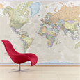 Mapa světa Classic – tapeta na zeď