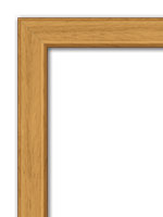 magnetická + dřevěný rám tenký - světle hnědý