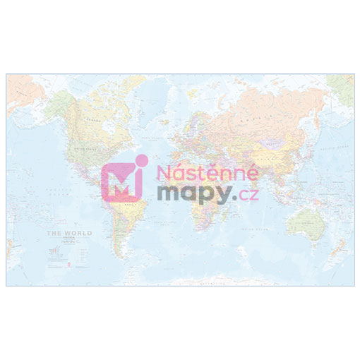 Politická nástěnná mapa světa - 2. jakost