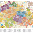 Administrativní nástěnná mapa krajů ČR EX350
