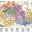 Nástěnná mapa PSČ České republiky EX350