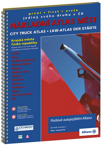 NÁKLADNÍ ATLAS MĚST ČR (r. 2009)