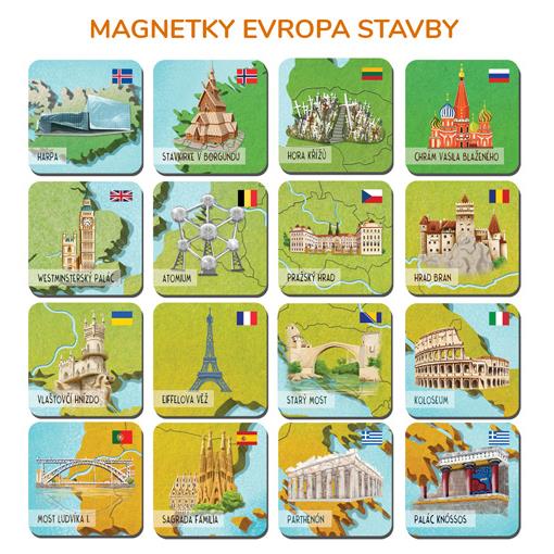 Dětská magnetická mapa Evropy Tuláčkův svět