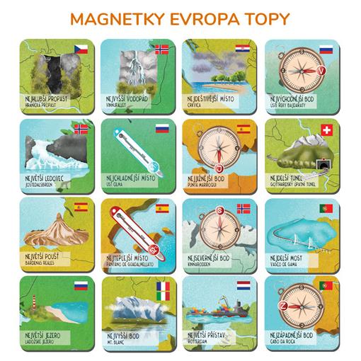 Dětská magnetická mapa Evropy Tuláčkův svět