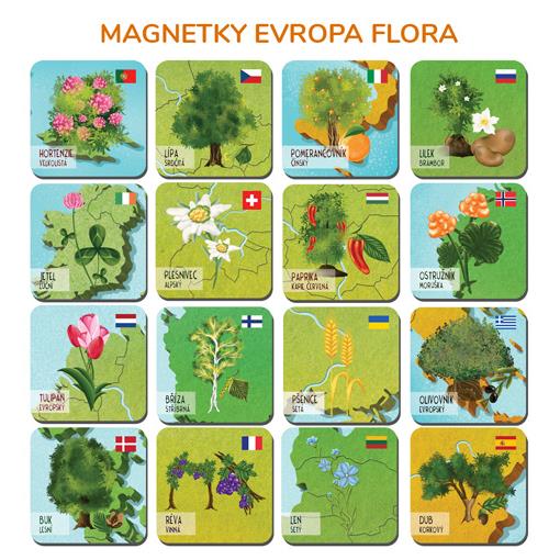 Dětská magnetická mapa Evropy Tuláčkův svět