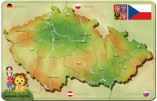 Dětská magnetická mapa ČR Tuláčkův svět 