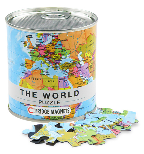 Politická mapa světa - Magnetické puzzle 100 dílků
