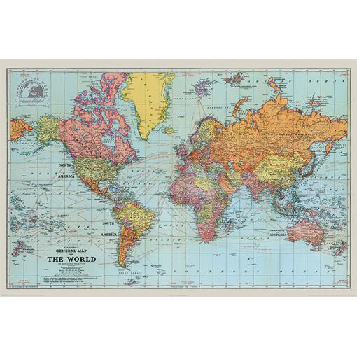 Mapa světa od Edwarda Stanforda - puzzle