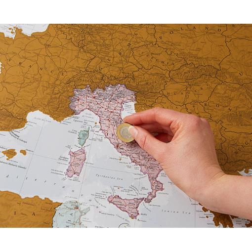 Stírací mapa Evropy CE