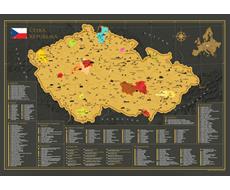 Stírací mapa Česká republika TR