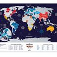 Stírací mapa světa Travel Map Holiday World