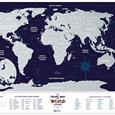 Stírací mapa světa Travel Map Holiday World