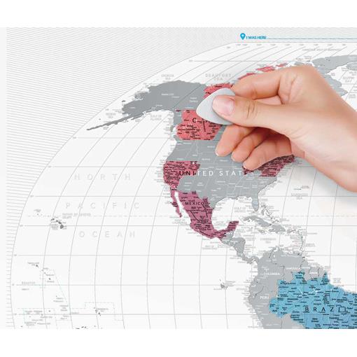 Stírací mapa světa Travel Map Air World