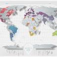 Stírací mapa světa Travel Map Air World
