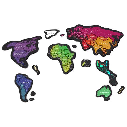 Stírací magnetická mapa světa Travel Map