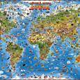 Dětská nástěnná mapa světa SL