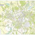 Nástěnná mapa Ostrava velká