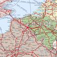Železniční nástěnná mapa Evropy PF2690
