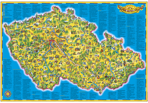 Dětská nástěnná mapa České republiky – 2. jakost