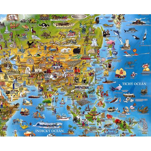 Dětská nástěnná mapa světa SL – 2. jakost


