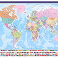 Politická nástěnná mapa světa v češtině EX22