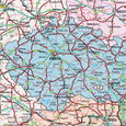 Silniční nástěnná mapa Evropy PF2600