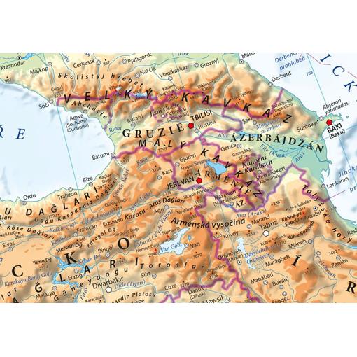 Zeměpisná nástěnná mapa Evropy v češtině EX4500