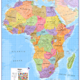 Politická nástěnná mapa Afriky CE