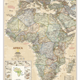 Politická nástěnná mapa Afriky NG 

