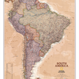 Politická nástěnná mapa Jižní Ameriky NG