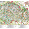 Silniční nástěnná mapa ČR EX350