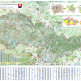 Silniční nástěnná mapa ČR a SR EX400