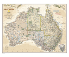 Politická nástěnná mapa Austrálie NG