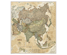 Politická nástěnná mapa Asie NG