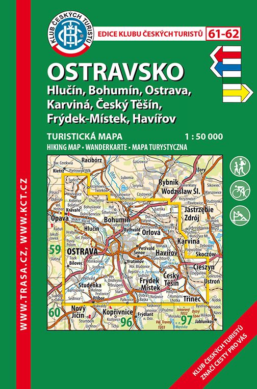 Nástěnná mapa Ostravsko - turistická (61)