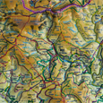 Plastická mapa Krkonoše 