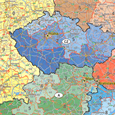 Spediční nástěnná mapa PSČ Evropy EX3650 – 2. jakost