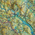 Plastická mapa Šumavy