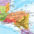 Politická nástěnná mapa Severní Ameriky CE – 2. jakost