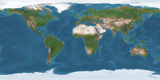 Podložka na stůl – mapa Svět satelitní