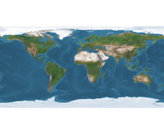 Stolní mapa Svět satelitní