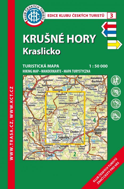 Skládaná mapa Krušné hory Kraslicko - turistická (03)