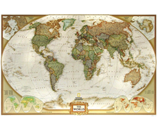 Politická nástěnná mapa světa NG29