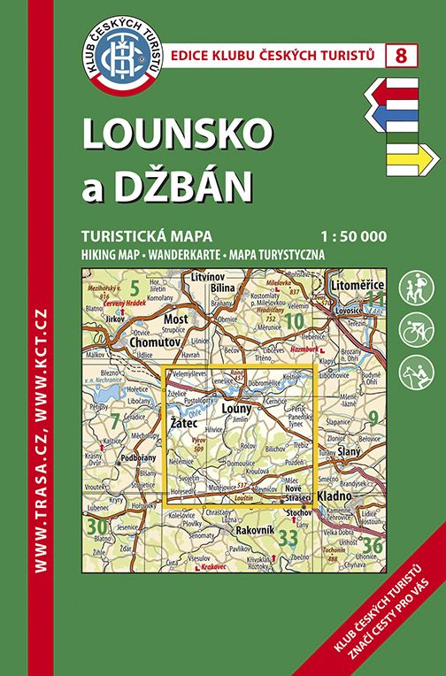 Skládaná mapa Lounsko a Džbán - turistická (08)