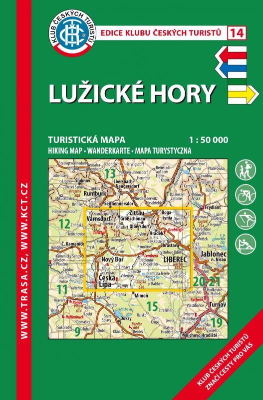 Skládaná mapa Lužické hory - turistická (14)