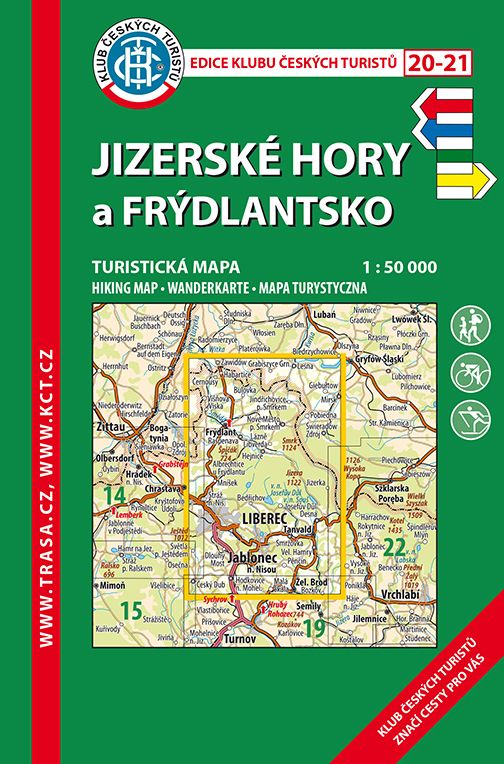 Skládaná mapa Jizerské hory a Frýdlantsko - turistická (20)